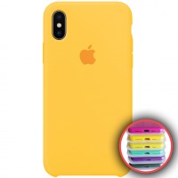 Чохол Silicone Case Full для iPhone XS Max canary yellow