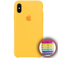 Чохол Silicone Case Full для iPhone XS Max canary yellow