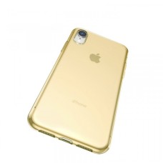 Силікон Baseus Simplicity Series (basic model) для iPhone XR Transparent Gold ARAPIPH61-B0V