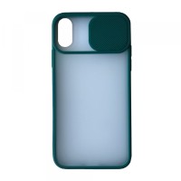 Чохол Накладка Camera Matte Case iPhone XS Max green
