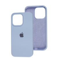 Чохол для iPhone 15 Pro silicone case lilac blue