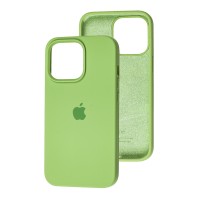 Чохол для iPhone 15 Pro silicone case mint