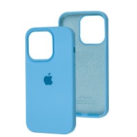 Чохол для iPhone 15 Plus silicone case blue