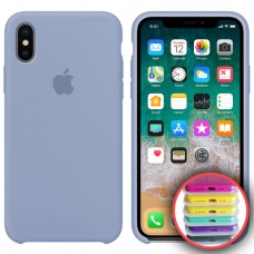 Чохол Silicone Case Full для iPhone X/XS lilac