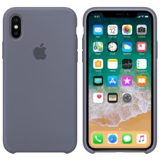 Чохол Silicone case для iPhone X/XS Lavander Gray
