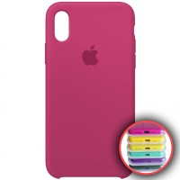 Чохол Silicone Case Full для iPhone X/XS dragon fruit