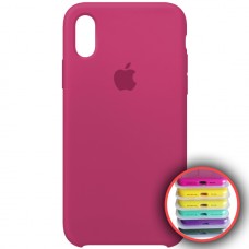 Чохол Silicone Case Full для iPhone X/XS dragon fruit