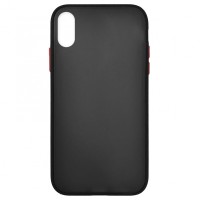 Чохол Накладка Gingle Matte Case iPhone XS Max black/red
