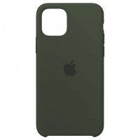 Чохол Silicone case для iPhone 12 /12 Pro dark olive