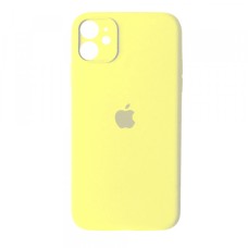 Чохол Silicone Case Full Camera для iPhone 12 mellow yellow