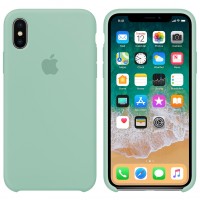 Чохол Silicone case для iPhone X/XS mint