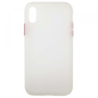 Чохол Накладка Gingle Matte Case iPhone X/XS white/red