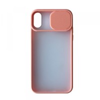 Чохол Накладка Camera Matte Case iPhone XS Max pink