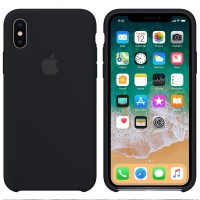 Чохол Silicone case для iPhone X/XS black