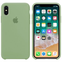Чохол Silicone case для iPhone X/XS green