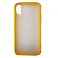 Чохол Накладка Gingle Matte Case iPhone X/XS yellow/red