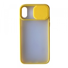 Чохол Накладка Camera Matte Case iPhone XS Max yellow