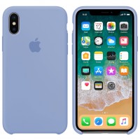 Чохол Silicone case для iPhone X/XS lilac cream