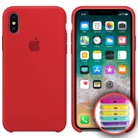 Чохол Silicone Case Full для iPhone XS Max red