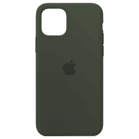 Чохол Silicone Case Full для iPhone 12/ 12 Pro dark olive
