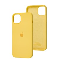 Чохол для iPhone 15 Plus silicone case yellow