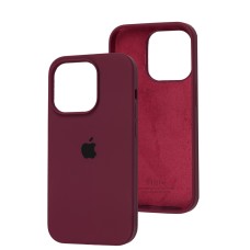 Чохол для iPhone 15 silicone case marsala
