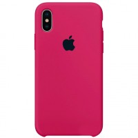 Чохол Silicone case для iPhone X/XS hot pink