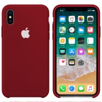 Чохол Silicone case для iPhone X/XS camelia white