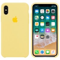 Чохол Silicone case для iPhone X/XS mellow yellow