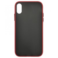 Чохол Накладка Gingle Matte Case iPhone XS Max red/black