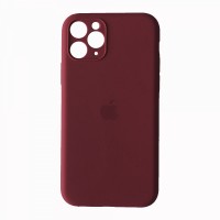 Чохол Silicone Case Full Camera для iPhone 11 Pro Max marsala