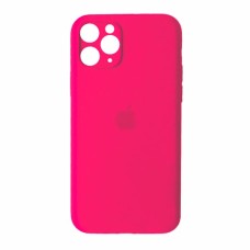 Чохол Silicone Case Full Camera для iPhone 11 Pro hot pink