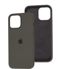 Чохол для iPhone 15 Pro silicone case dark olive