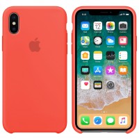 Чохол Silicone case для iPhone X/XS coral