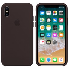 Чохол Silicone case для iPhone X/XS cocoa
