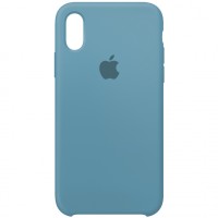 Чохол Silicone case для iPhone X/XS corn flower
