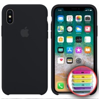 Чохол Silicone Case Full для iPhone XS Max black