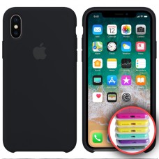 Чохол Silicone Case Full для iPhone XS Max black