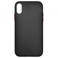 Чохол Накладка Gingle Matte Case iPhone X/XS black/red