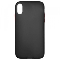 Чохол Накладка Gingle Matte Case iPhone X/XS black/red