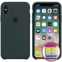 Чохол Silicone Case Full для iPhone XS Max дляest green