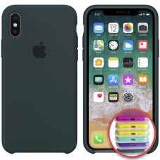 Чохол Silicone Case Full для iPhone XS Max дляest green