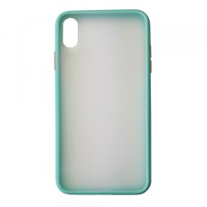 Чохол Накладка Gingle Matte Case iPhone XS Max sky blue/red