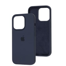 Чохол для iPhone 15 Pro silicone case midnight blue