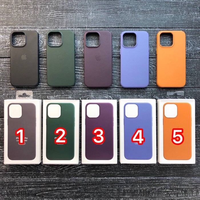 Чохол Leather Case Full MagSafe шкіряний iPhone 13