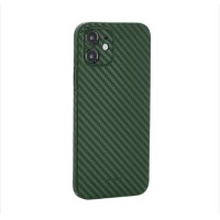 Карбоновий чохол K-Doo Air Carbon для iPhone 12 Зелений
