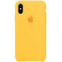 Чохол Silicone case для iPhone X/XS canary yellow