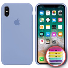 Чохол Silicone Case Full для iPhone XS Max lilac cream