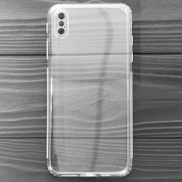 Силікон 0.5mm із заглушками+захист камери iPhone XS Max Clear