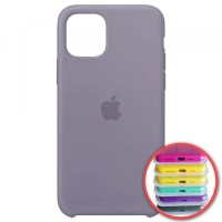 Чохол Silicone Case Full для iPhone 12/12 Pro lavander gray